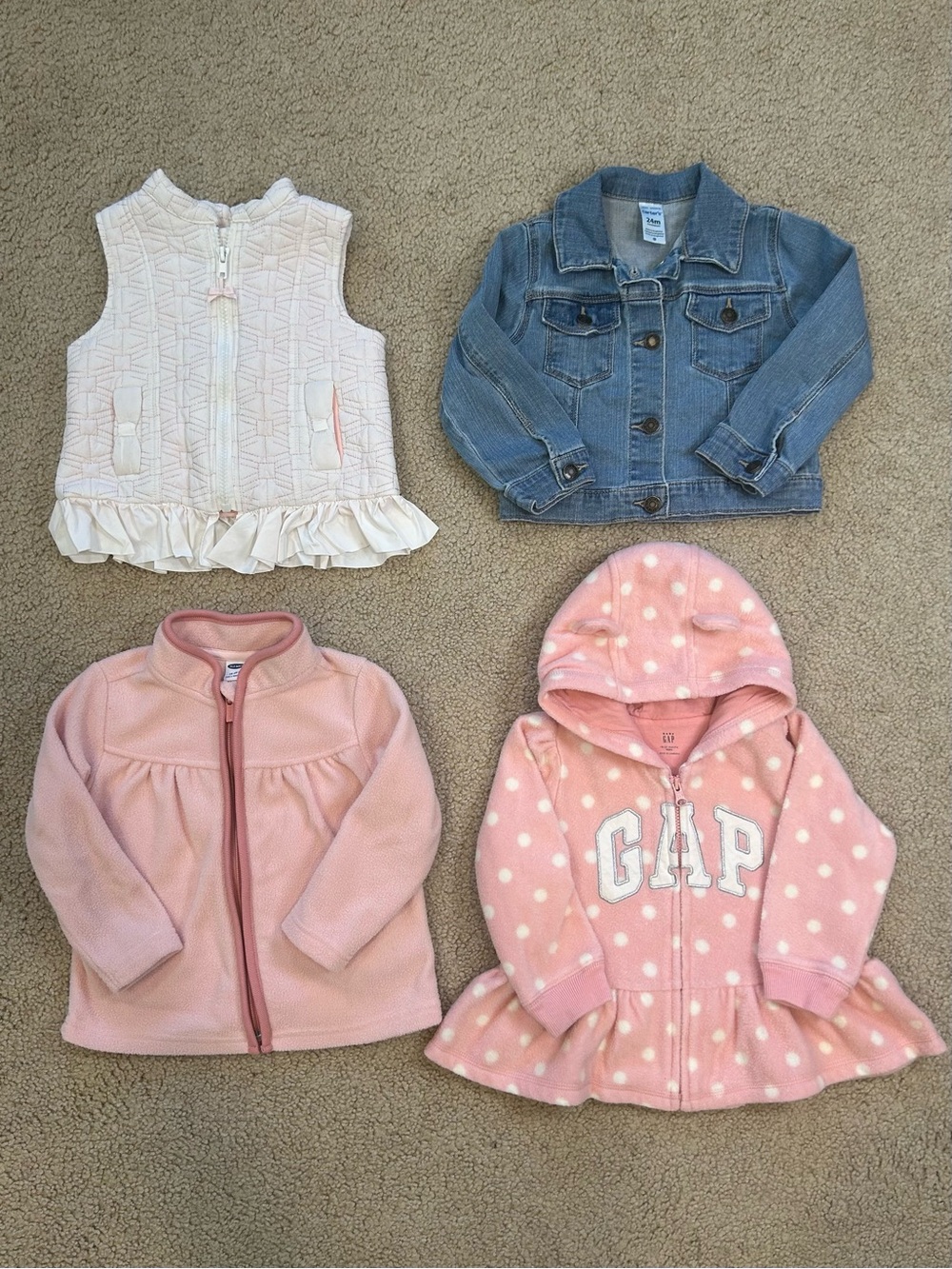 Girls Vest & Jacket Bundle Size 18-24 Months